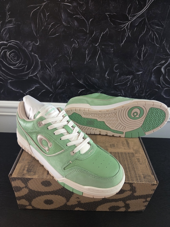 Coach Shoes - NWT Coach Soho Sneakers Vivid Green Suede Leather 9.5 Never Worn Discontinued